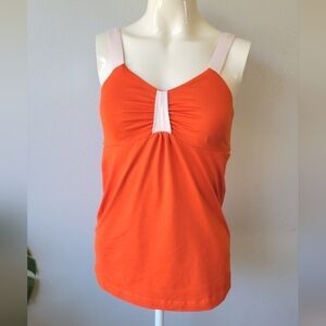 PATAGONIA Orange Cami Tank Top Athletic Gym Gorpcore Hiking Outdoor M